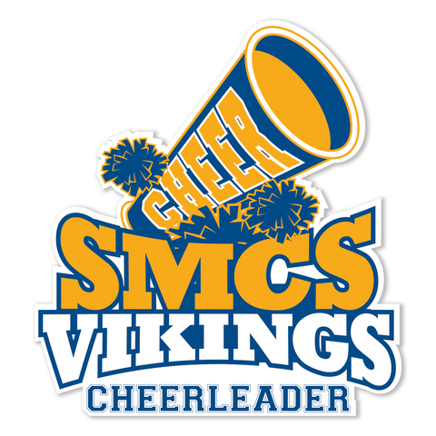 SMCS Vikings Cheerleader Decal