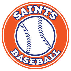 Saints Baseball Car Decal
