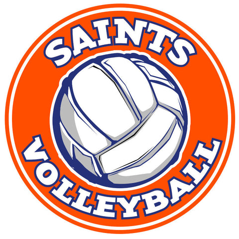 Saints Volleyball Car Decal