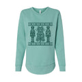 Dragon Dancer design, Nutcracker Women's Fleece Crewneck Sweatshirt in mint