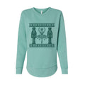 Snow Queen design, Nutcracker Women's Fleece Crewneck Sweatshirt in mint