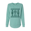 Angel design, Nutcracker Women's Fleece Crewneck Sweatshirt in mint
