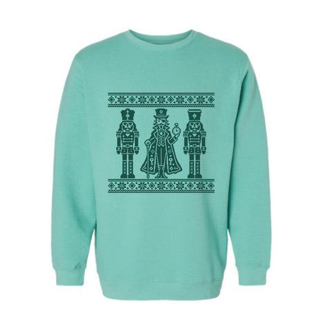 Drosselmeyer design, Nutcracker Fleece Crewneck Sweatshirt