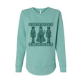 Drosselmeyer design, Nutcracker Women's Fleece Crewneck Sweatshirt in mint