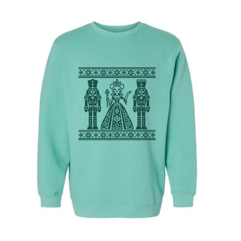 Queen Mouse design, Nutcracker Fleece Crewneck Sweatshirt
