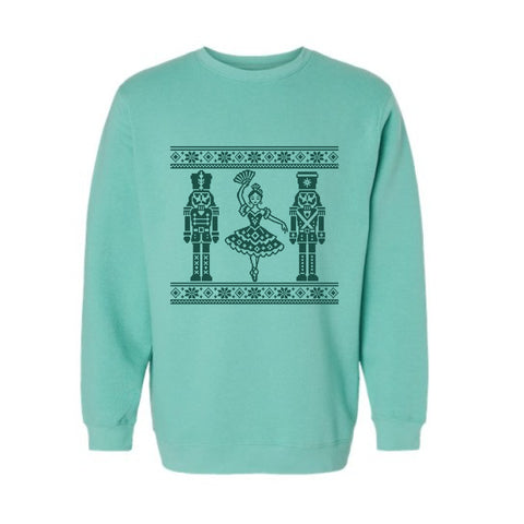 Spanish Ballerina design, Nutcracker Fleece Crewneck Sweatshirt