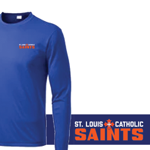 SLC Men’s Athletic Dri-Fit Long Sleeve Blue