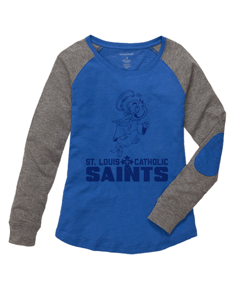 St. Louis Catholic - Preppy Patch Shirt w/Saint